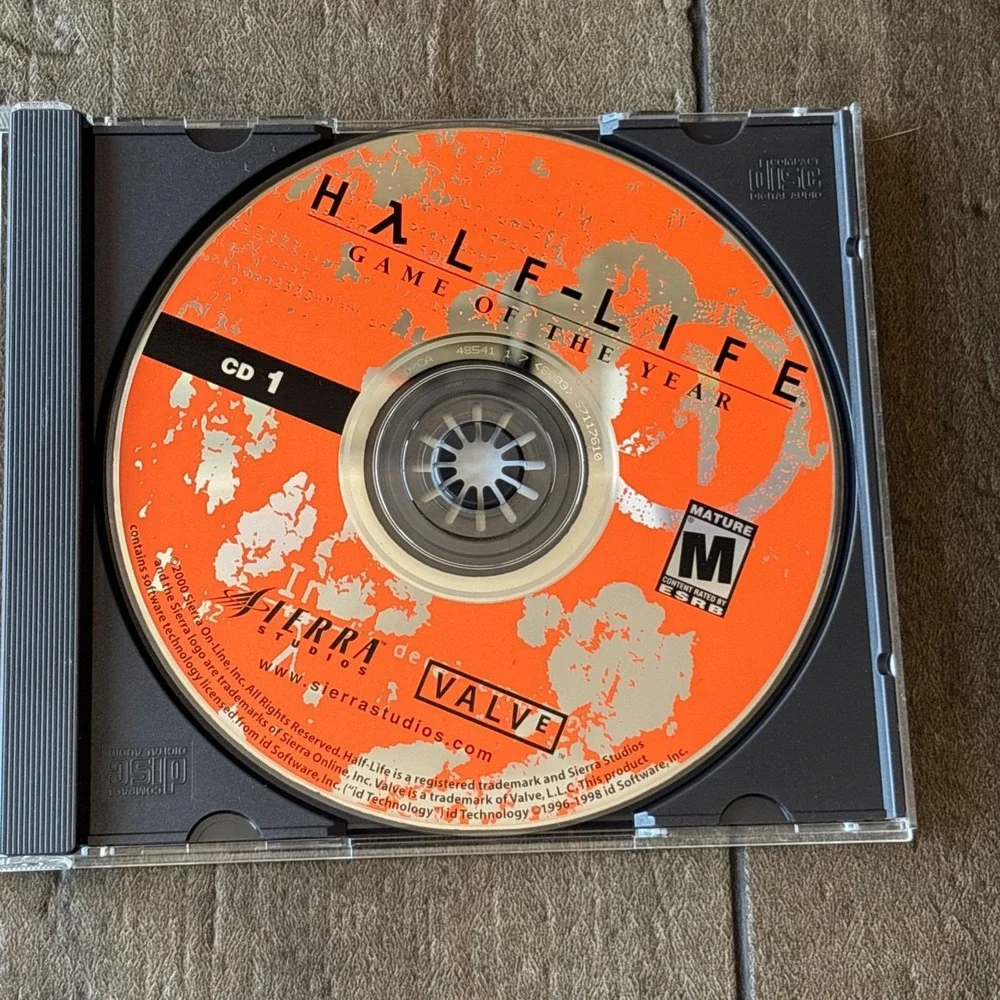 Half-Life: Game of the Year Edition PC Game Computer Video Games W Cd Key